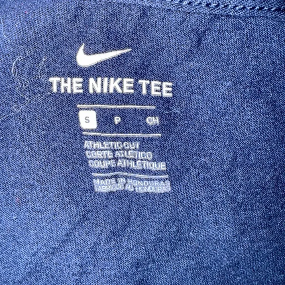 The Nike Tee Astros MLB Texans State Logo T-Shirt Small Navy Orange